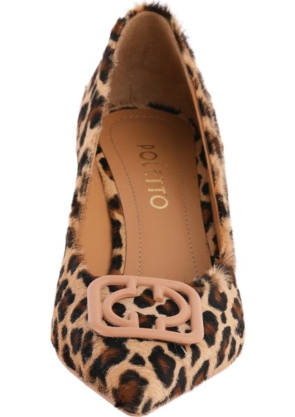Leopar Desenli Topuklu Stiletto 9841 41 C553