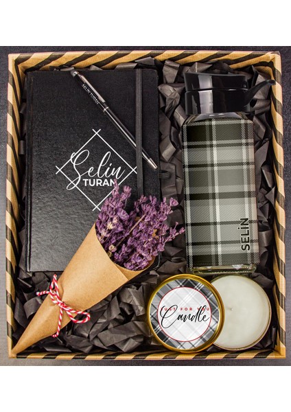 Kişiye Özel Ekose Tasarımlı Hediye Kutusu 110689