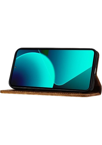 YH Market Xiaomi 14 Için Kılıf Tutucu Kapak Çevirin Folio Kart Cep Cüzdan Kılıf Kedi (Yurt Dışından)