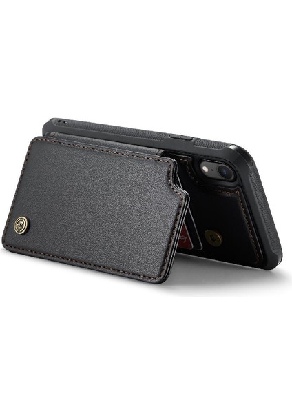 IPhone Xr Kickstand Rfıd Engelleme Pu Deri Kart Için Caseme Cüzdan Kılıf (Yurt Dışından) indirimleri