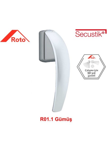 Swing Secustik Pimapen Pencere Kolu (Gümüş)