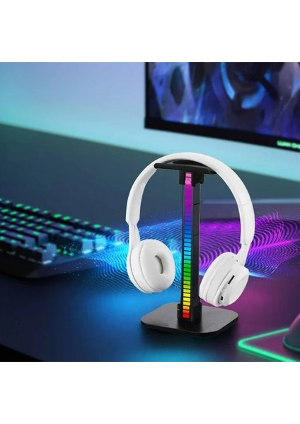 Masaüstü Oyuncu Kulaklık Rgb Standı ZR715