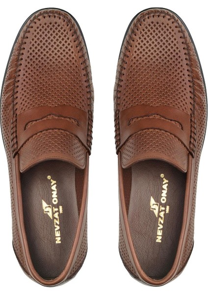 Taba Yazlık Loafer Erkek Ayakkabı -32053- modelleri