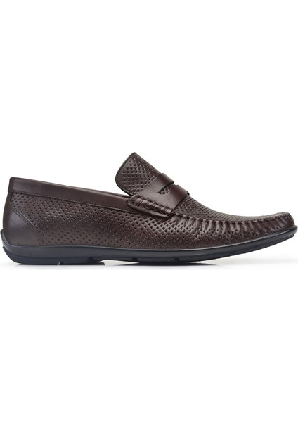 Kahverengi Yazlık Loafer Erkek Ayakkabı -32052-