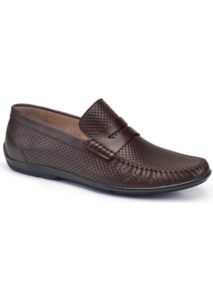 Kahverengi Yazlık Loafer Erkek Ayakkabı -32052-