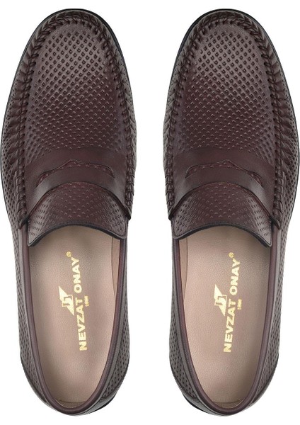 Kahverengi Yazlık Loafer Erkek Ayakkabı -32052-