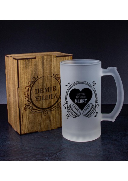 Kişiye Özel Kutusunda Bira Bardağı Hediye Seti 108292