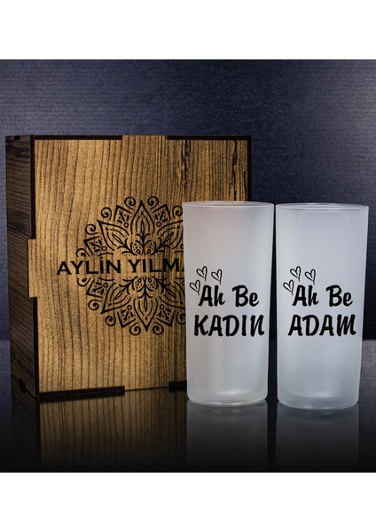 Kişiye Özel Kutusunda 2'li Rakı Bardağı Hediye Seti 107211