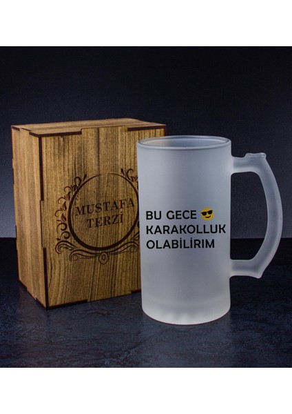 Kişiye Özel Kutusunda Bira Bardağı Hediye Seti 108234