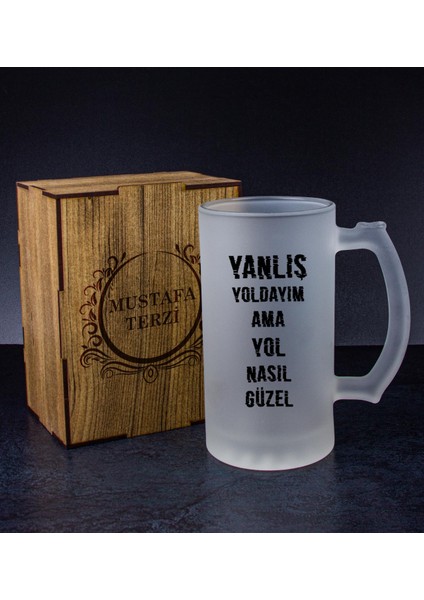 Kişiye Özel Kutusunda Bira Bardağı Hediye Seti 108235