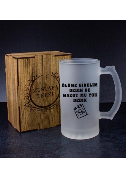 Kişiye Özel Kutusunda Bira Bardağı Hediye Seti 108238