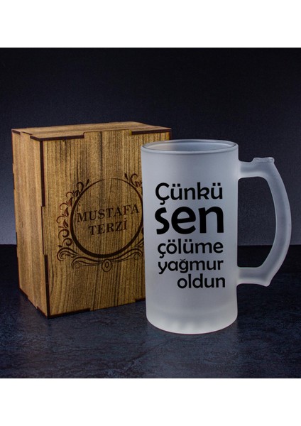 Kişiye Özel Kutusunda Bira Bardağı Hediye Seti 108285