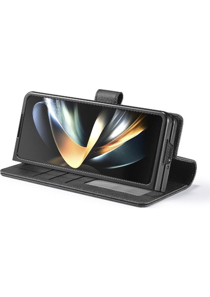 Samsung Galaxy Z Için Kılıf Tutucu Kart Yuvaları ile 5 5g Kat Cüzdan Buzağı (Yurt Dışından) fiyatları