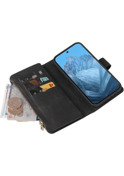 Kart Yuvası Standı Pu Deri Manyetik Poket ile Google Piksel 9 5g Için Kılıf (Yurt Dışından) fırsatları