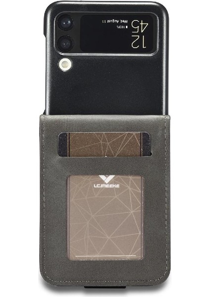 Samsung Galaxy Z Flip 4 Için Tutucu Kart Yuvaları ile Cüzdan Buzağı Flip (Yurt Dışından)