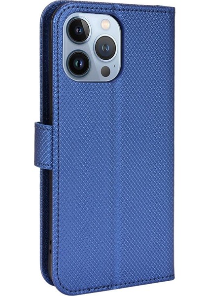 IPhone 13 Için Kılıf Pro Nax Kart Tutucu Kickstand Manyetik Cüzdan Kapak (Yurt Dışından)
