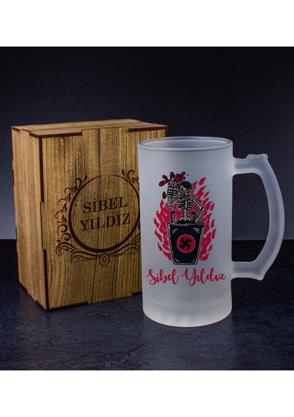 Kişiye Özel Kutusunda Bira Bardağı Hediye Seti 108304