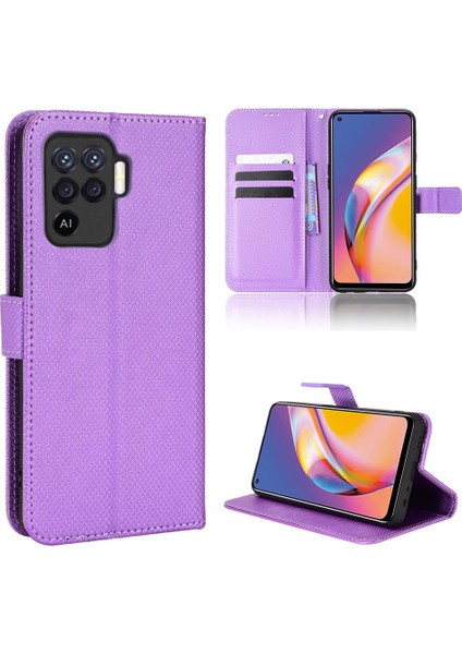 Oppo A94 4g Kapak Manyetik Cüzdan Kickstand Kart Tutucu Için Kılıf (Yurt Dışından)