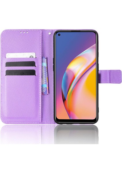 Oppo A94 4g Kapak Manyetik Cüzdan Kickstand Kart Tutucu Için Kılıf (Yurt Dışından)
