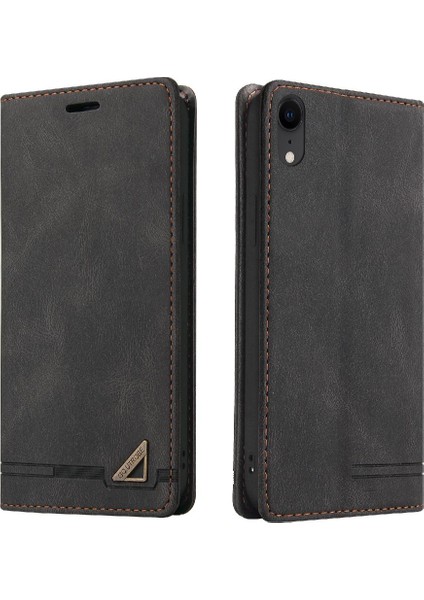 IPhone Xr Iki Kart Yuvaları Premium Deri Premium Deri Kılıf (Yurt Dışından)