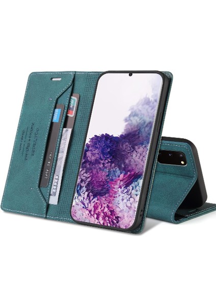 Samsung Galaxy S20 Kickstand Iki Kart Yuvaları Premium Deri Kılıf (Yurt Dışından) fırsatları