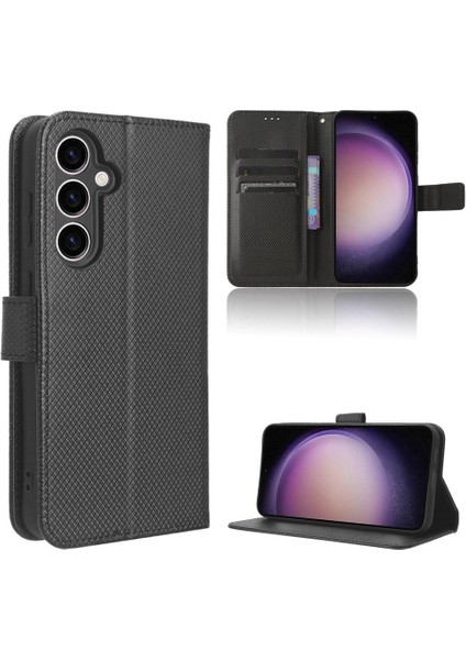 Samsung Galaxy S23 Fe 5g Manyetik Cüzdan Kart Tutucu Kickstand (Yurt Dışından)