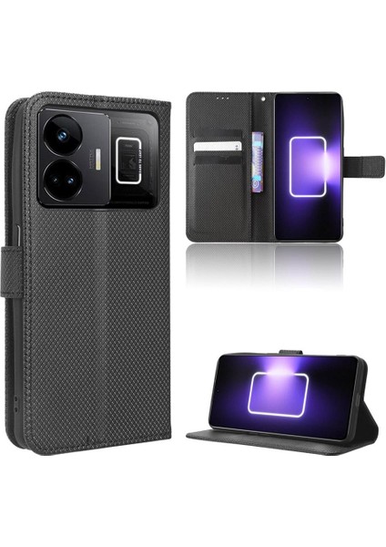 Realme Gt Neo 5 5g Manyetik Cüzdan Kickstand Kapak Kart Tutucu Için Kılıf (Yurt Dışından)