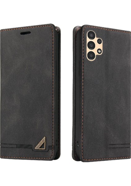 Samsung Galaxy A13 4g Iki Kart Yuvaları Premium Deri Kickstand (Yurt Dışından)