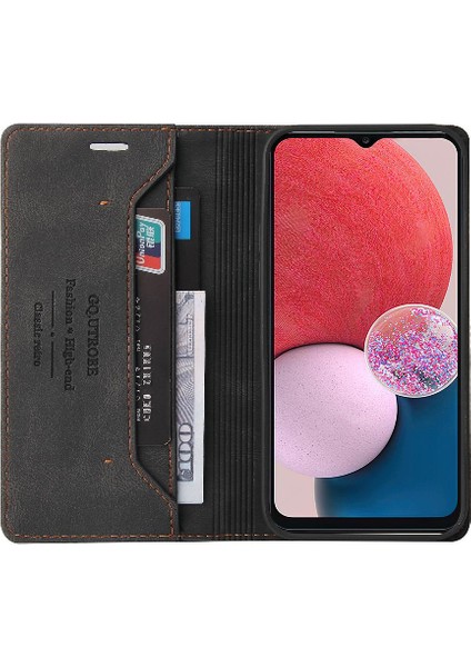 Samsung Galaxy A13 4g Iki Kart Yuvaları Premium Deri Kickstand (Yurt Dışından) fiyatları