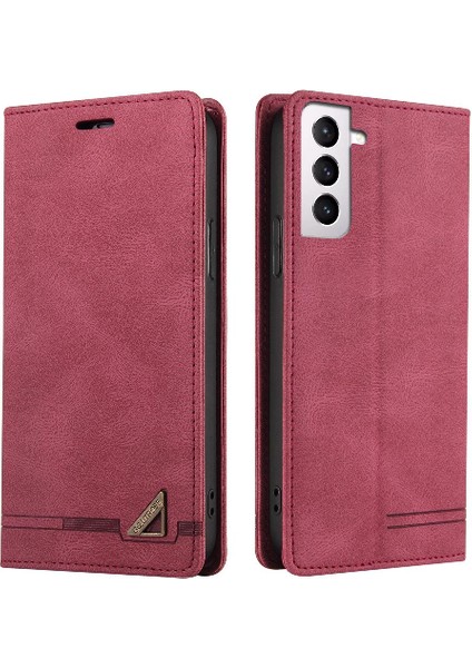 Samsung Galaxy S22 Iki Kart Yuvaları Premium Deri Premium Kılıf (Yurt Dışından)