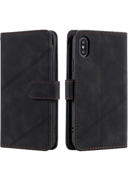 IPhone X/xs Cüzdan Flip Folio Manyetik Pu Deri Kart Tutucu (Yurt Dışından)