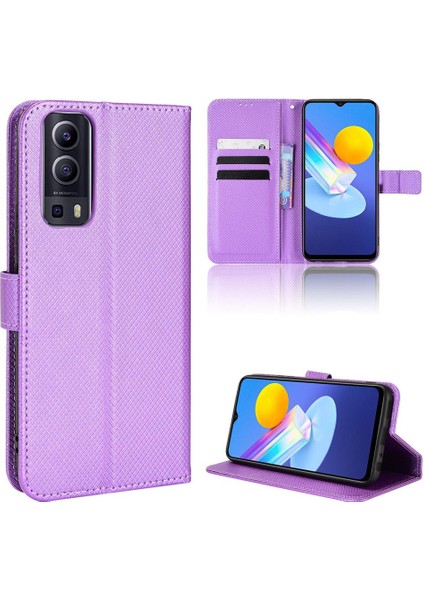 Vivo Y72 5G/Y52 5g Kart Tutucu Manyetik Cüzdan Kickstand Kapak Için Kılıf (Yurt Dışından)
