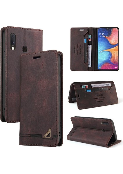 Samsung Galaxy A21S Premium Deri Kickstand Premium Deri Kılıf (Yurt Dışından)