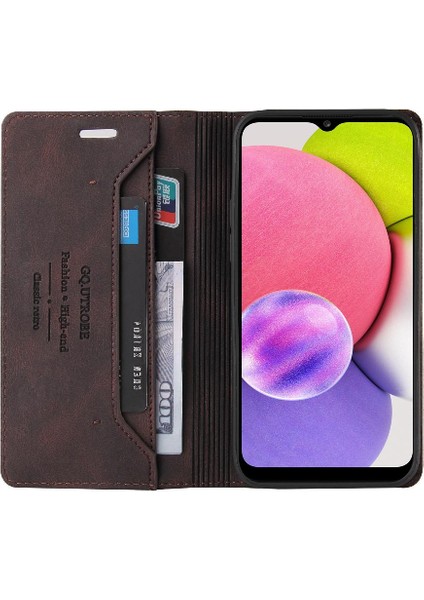 Samsung Galaxy A30 Premium Deri Iki Kart Yuvaları Kickstand Için Kılıf (Yurt Dışından) fırsatları