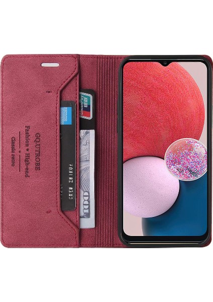 Samsung Galaxy A13 4g Iki Kart Yuvaları Premium Deri Kickstand (Yurt Dışından) fiyatları