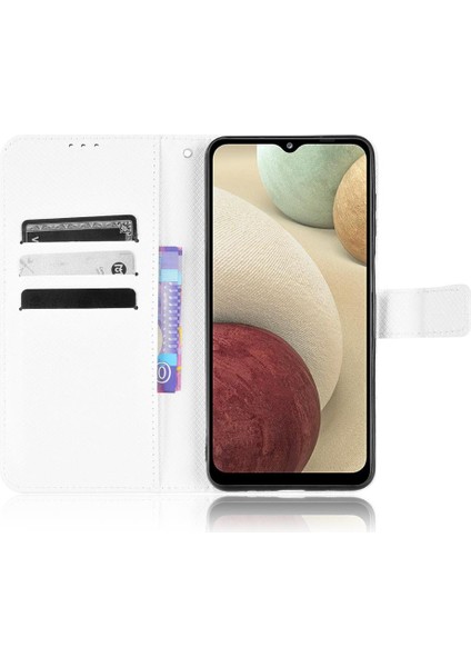 YH Market Samsung Galaxy A12 5g Kickstand Manyetik Cüzdan Kart Tutucu Kapak (Yurt Dışından)