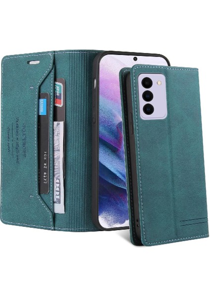 Samsung Galaxy S21 Fe Iki Kart Yuvaları Için Kılıf Kickstand Premium Deri (Yurt Dışından)