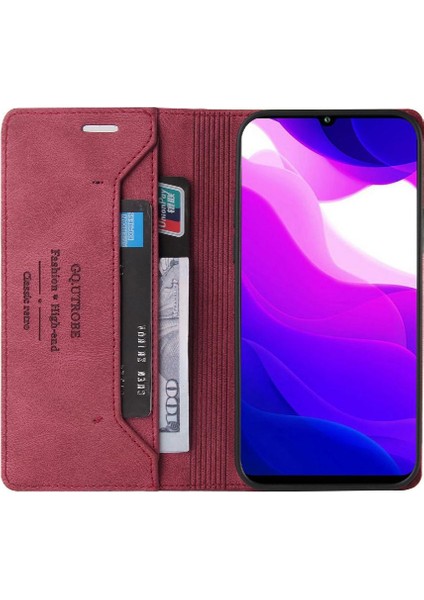Xiaomi 10 Lite Kickstand Iki Kart Yuvaları Premium Deri Premium (Yurt Dışından)