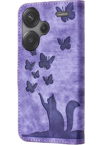 Xiaomi Redmi Için Not 13 Pro Artı Tutucu Kapak Kabartmalı Kelebek (Yurt Dışından) fiyatları