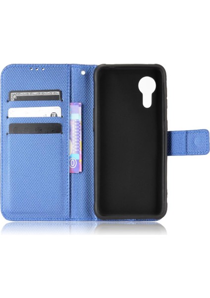 Samsung Galaxy Xcover 5 Kickstand Kart Tutucu Manyetik Cüzdan (Yurt Dışından)