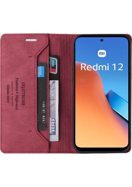 Xiaomi Redmi Için 12 4g/5g Iki Kart Yuvaları Premium Deri Kickstand (Yurt Dışından) indirimleri
