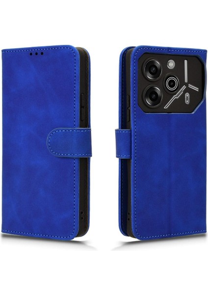 YH Market Tecno Pova 6 Pro 5g Kart Ekleme Deri Folio Flip Case Için Kılıf (Yurt Dışından)