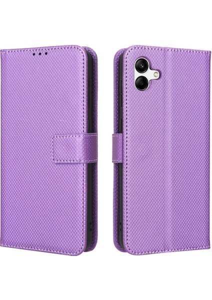 Samsung Galaxy A04 Için Kılıf Kapak Kart Tutucu Kickstand Manyetik Cüzdan (Yurt Dışından)