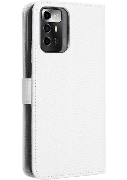 Zte Blade A72 5g Kickstand Kapak Kart Tutucu Manyetik Cüzdan (Yurt Dışından)