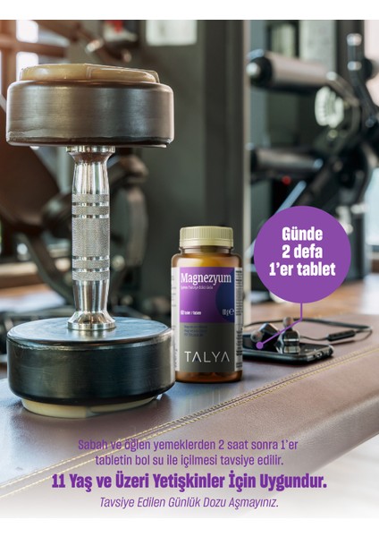 Magnezyum Malat + Magnezyum Sitrat + Vitamin B6 İçeren Takviye Edici Gıda, 60 Tablet modelleri