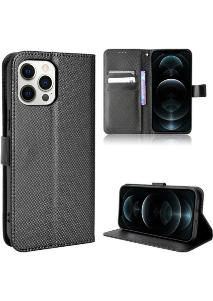 IPhone 11 Için Kılıf Pro Max Kickstand Manyetik Cüzdan Kapak Kart Tutucu (Yurt Dışından)