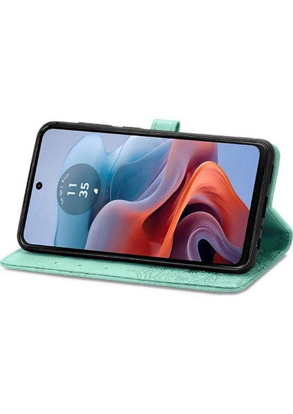 Motorola Moto G34 Zarif Desen Darbeye Dayanıklı Basit Iş Için Kılıf (Yurt Dışından)