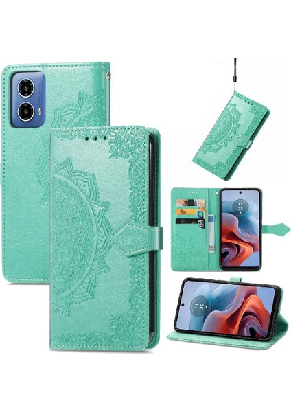 Motorola Moto G34 Zarif Desen Darbeye Dayanıklı Basit Iş Için Kılıf (Yurt Dışından)