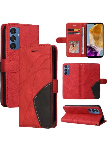 YH Market Samsung Galaxy Flip Için Flip CASE/F15 5g Pu Deri Flip Folio Kılıf ile (Yurt Dışından)