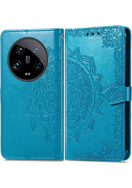 Xiaomi 14 Için Kılıf Ultra Kapak Kapak Basit Iş Deri Kılıf Desen (Yurt Dışından)